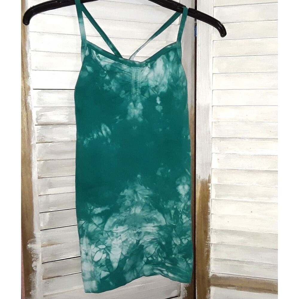 Athleta Women’s Tank Top Size XS Racer Back Built In Bra Spaghetti Strap Stretch